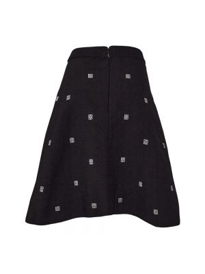 Mini falda con bordado Givenchy negro