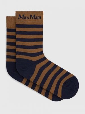 Кашмирени чорапи Max Mara Leisure кафяво