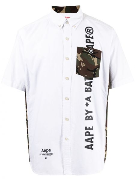 Camisa manga corta Aape By *a Bathing Ape® blanco