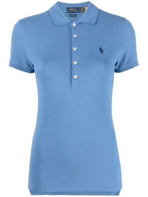 Brodert poloskjorte Polo Ralph Lauren blå