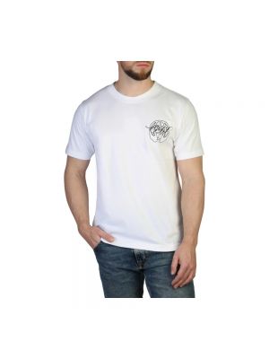 Hemd mit kurzen ärmeln mit rundem ausschnitt Off-white weiß