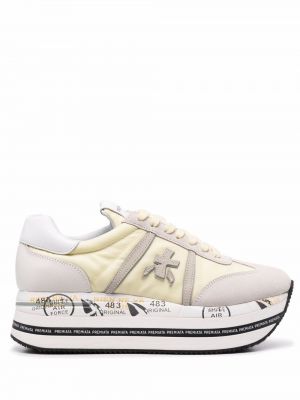 Plattform sneakers Premiata gul