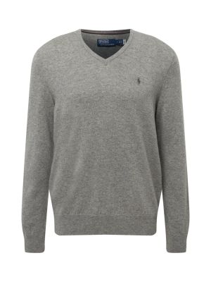 Меланжов пуловер Polo Ralph Lauren сиво