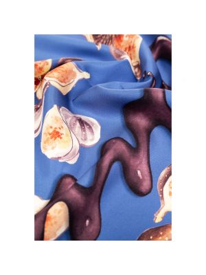 Pañuelo de seda Salvatore Ferragamo azul