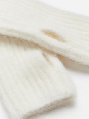 Перчатки из альпаки H&m бежевые