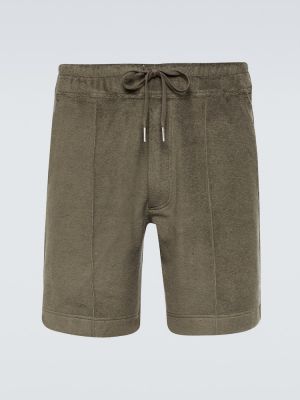 Pantalones cortos de algodón Tom Ford verde