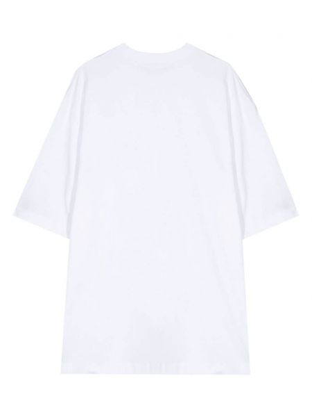 Květinové tričko Calvin Klein bílé
