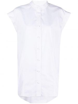 Bombažna srajca brez rokavov Isabel Marant bela