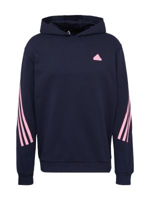 Sport csíkos kardigán Adidas Sportswear rózsaszín