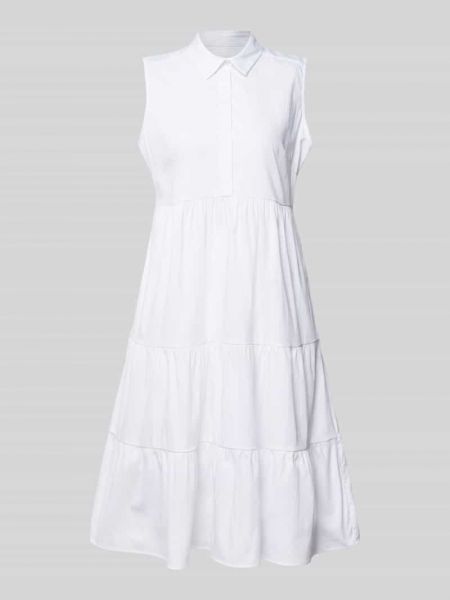 Sukienka z kołnierzykiem Milano Italy biały