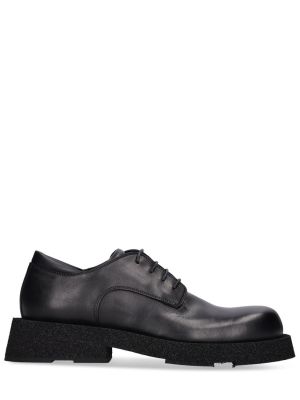 Кожени ниски обувки с връзки с дантела Mattia Capezzani черно