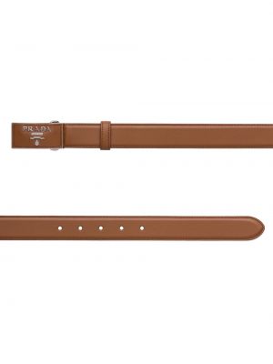 Cinturón de cuero Prada marrón