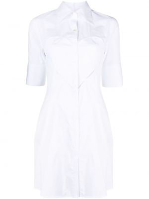 Košilové šaty se srdcovým vzorem Ambush bílé