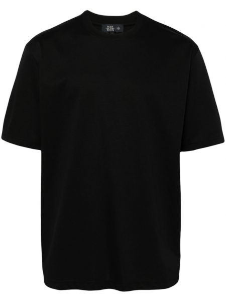 Bavlnené tričko s okrúhlym výstrihom Man On The Boon. čierna
