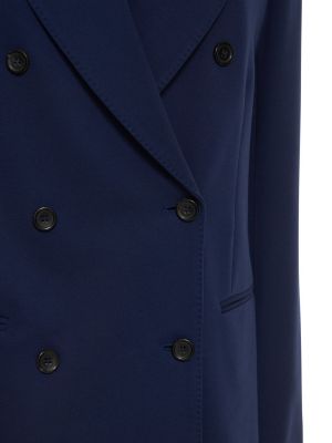 Viskózové sako jersey Max Mara modré