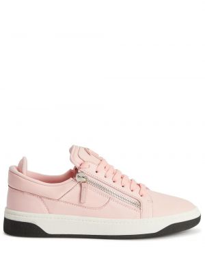 Deri sneaker Giuseppe Zanotti pembe