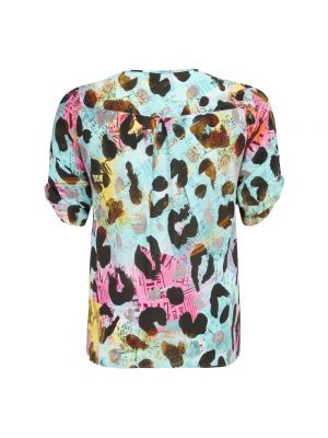 Bluse mit reißverschluss mit leopardenmuster Doris Streich