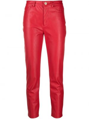 Pantalones slim fit Pinko rojo