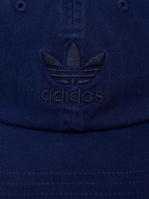 Bavlněná kšiltovka s aplikacemi Adidas Originals modrá