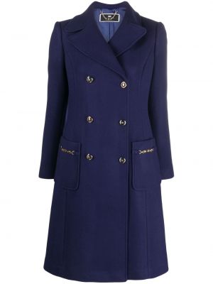Kabát Elisabetta Franchi - Modrá