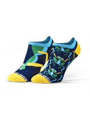 Bavlněné nízké ponožky Sesto Senso modré
