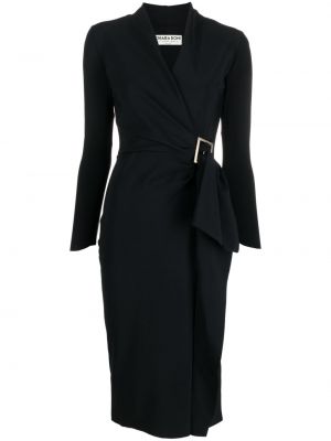 Midi obleka z zaponko Chiara Boni La Petite Robe črna