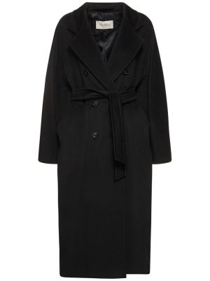 Cappotto di lana Max Mara nero