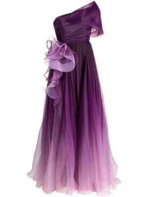 Drapované večerní šaty Ana Radu fialové