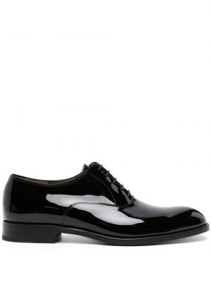 Pantofi oxford cu șireturi din piele din dantelă Fratelli Rossetti negru