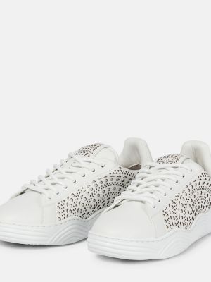 Sneakers di pelle Alaïa bianco