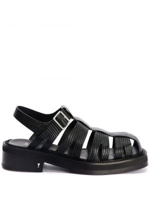 Kožené sandály Ami Paris černé