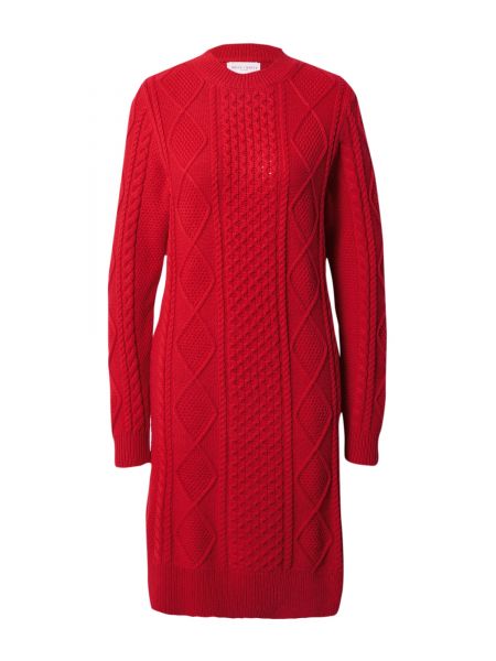 Pletena pletena obleka Lindex rdeča