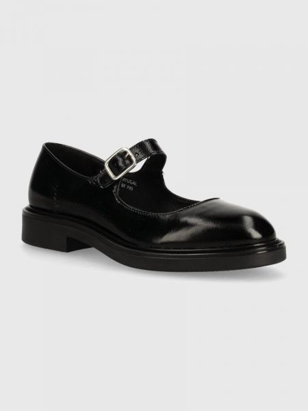 Kožne cipele bez pete Bianco crna