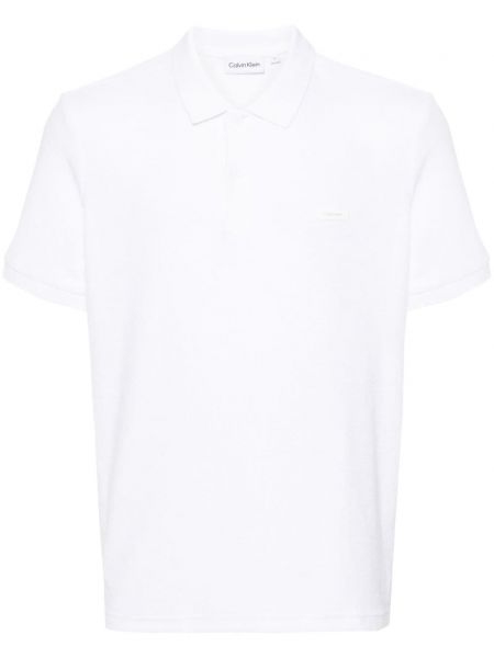 Polo majica Calvin Klein bijela