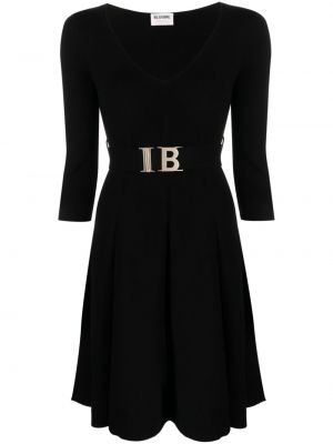 Obleka z v-izrezom Blugirl črna