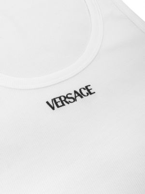 Chaussettes brodeés Versace blanc