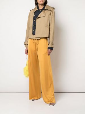 Pantalones de cintura alta bootcut Monse amarillo