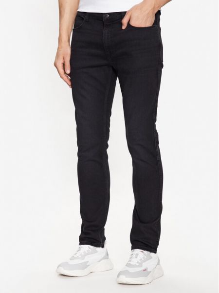 Jeans skinny slim Hugo noir