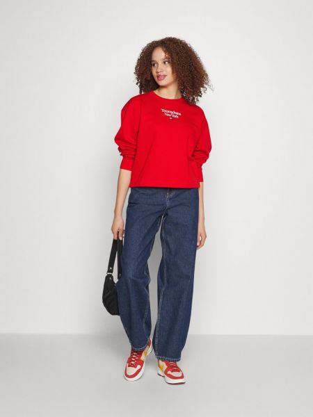 Bluza Tommy Jeans czerwona