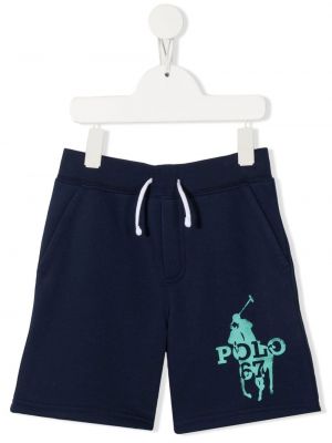 Shorts för tjejer Ralph Lauren Kids blå