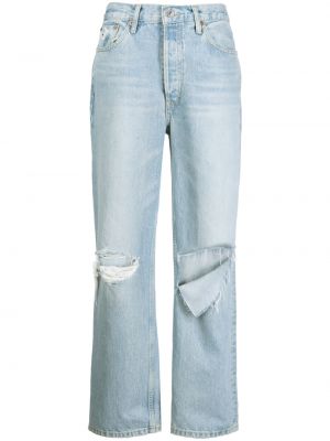 Roztrhané džínsy s rovným strihom Re/done