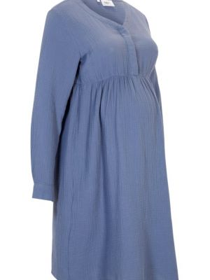 Муслиновое платье Bpc Bonprix Collection голубое