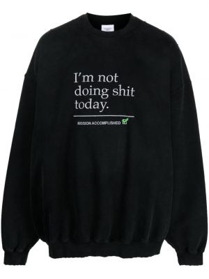 Sweatshirt mit print mit rundem ausschnitt Vetements