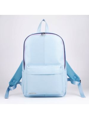 Кожаный рюкзак из искусственной кожи Textura голубой