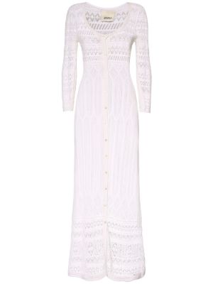 Vestido largo de algodón Isabel Marant blanco