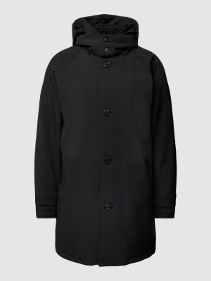 Płaszcz z kapturem Matinique czarny