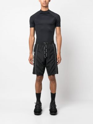 Shorts de sport à imprimé Balmain noir
