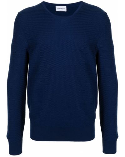 Jersey de punto de tela jersey Salvatore Ferragamo azul