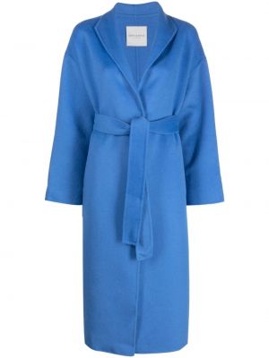 Палто с v-образно деколте Ermanno Firenze синьо