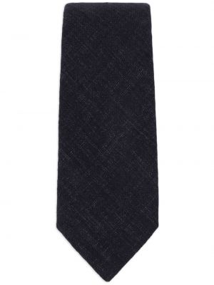 Ленена вратовръзка Dolce & Gabbana синьо